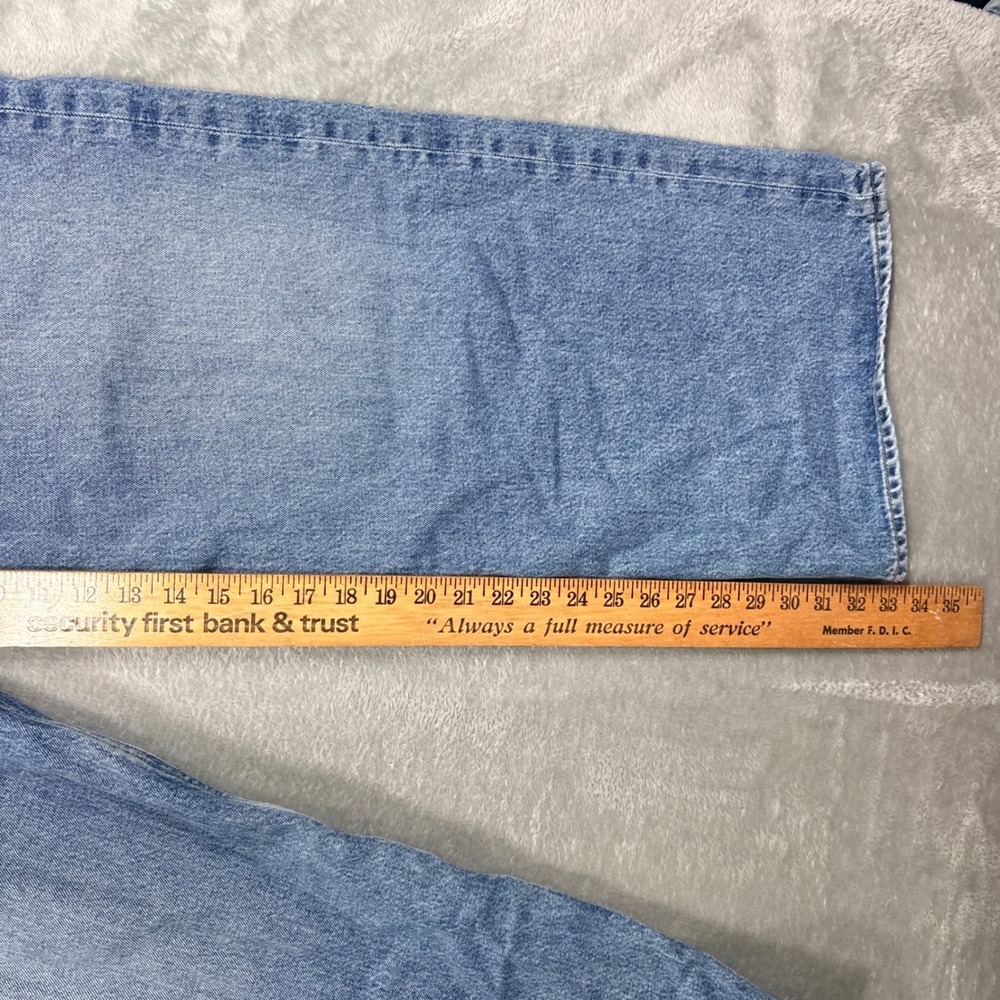 AGOLDE Wide Leg Baggy Jeans Womens 32 Light Blue Organic Cotton High Rise Denim - Picture 15 of 15